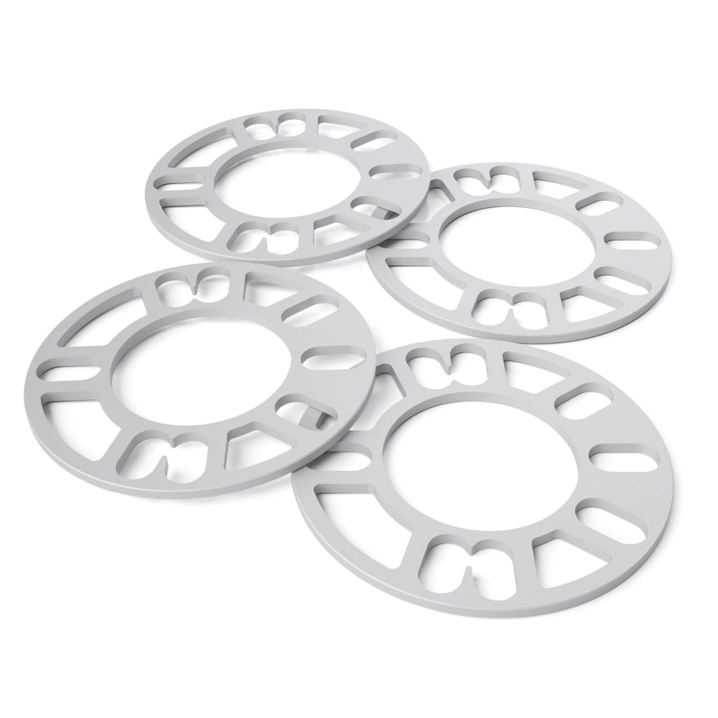 glorider 4Pcs Universal Wheel Spacers 5mm for Most 4 Lug 5 Lug Wheels PCD 98mm to 120mm 4x100 4x108 4x100 5x100 5x108 5x110 5x112 5x1143 5x115 5x120 5x45 5x475 Multiple Bolts Pattern Vehicle