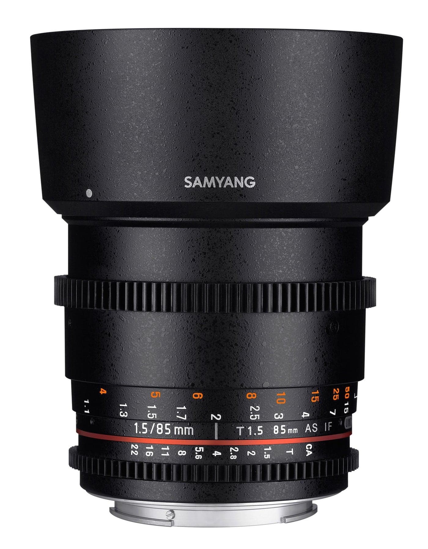 Samyang 85mm T1.5 VDSLR II ED AS IF USM Full Frame for Nikon (Black)