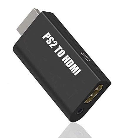 Tobo PS2 to HDMI Converter Adapter with 3.5mm Audio Output for HDTV Monitor - Supports All PS2 Display Modes Black TD-313GA