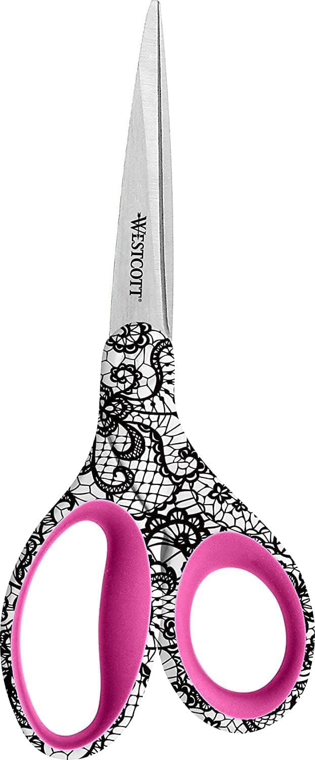 Westcott Trendsetter Straight Lace Pattern Scissor 8 16660