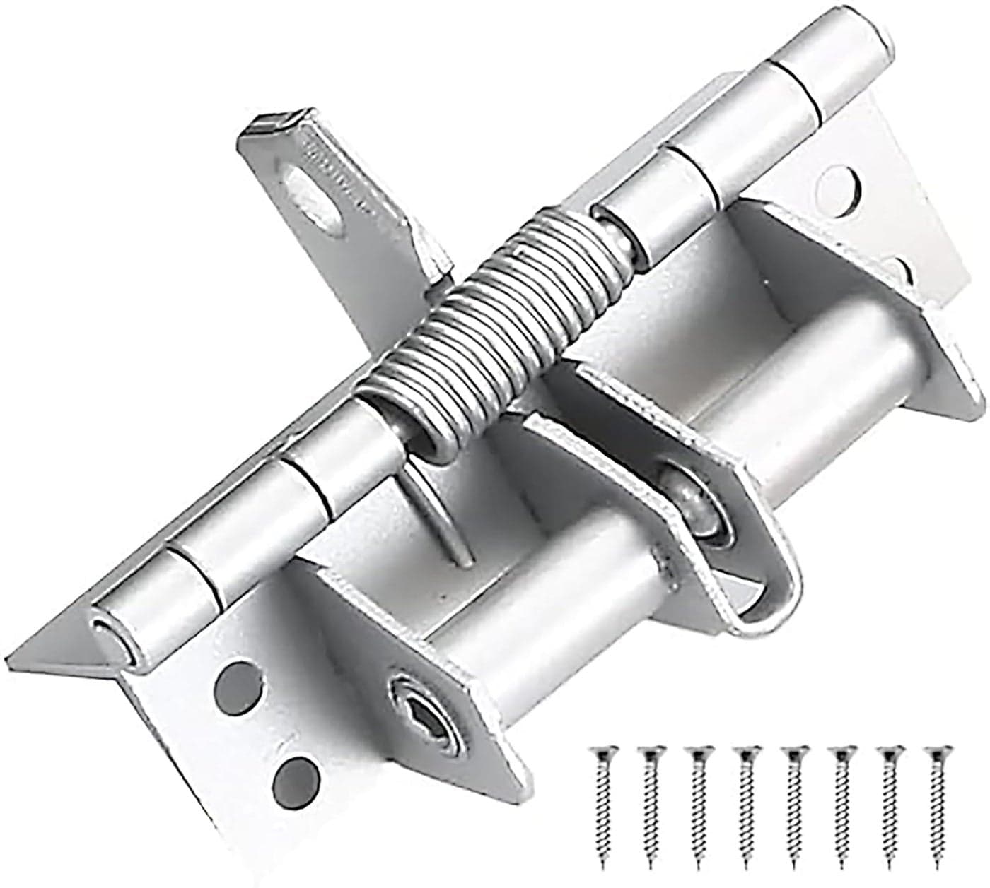 KESI 3 in 1 Automatically Door Hinge Lock, Automatic Self-Closing Door Hinges Heavy Duty Spring Door Closer, Multifunctional Door Closing Hinge, 90 Degrees Positioning Spring Hinge(Multicolor)