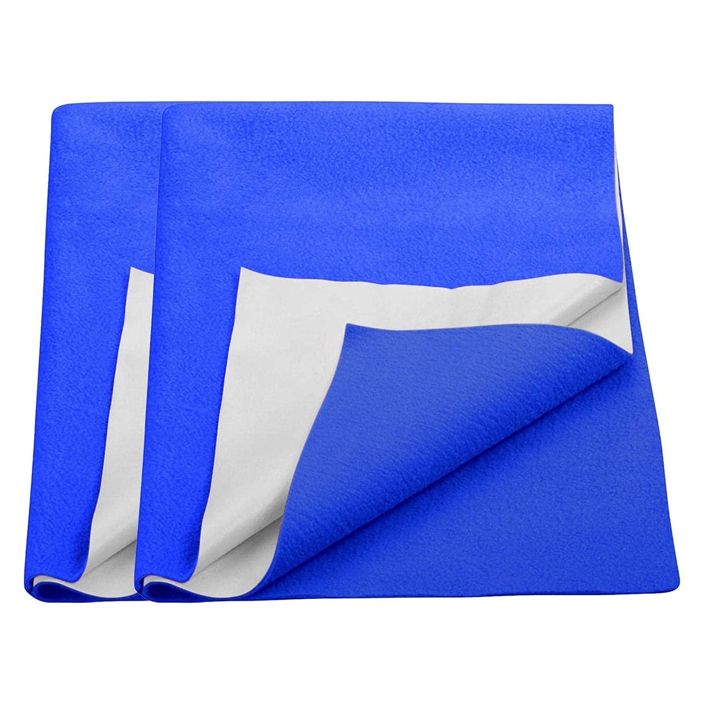 Trance Quick Dry Soft Bed Protector Waterproof Baby Cot Sheet Small70x50 cmInk Blue Pack of 2