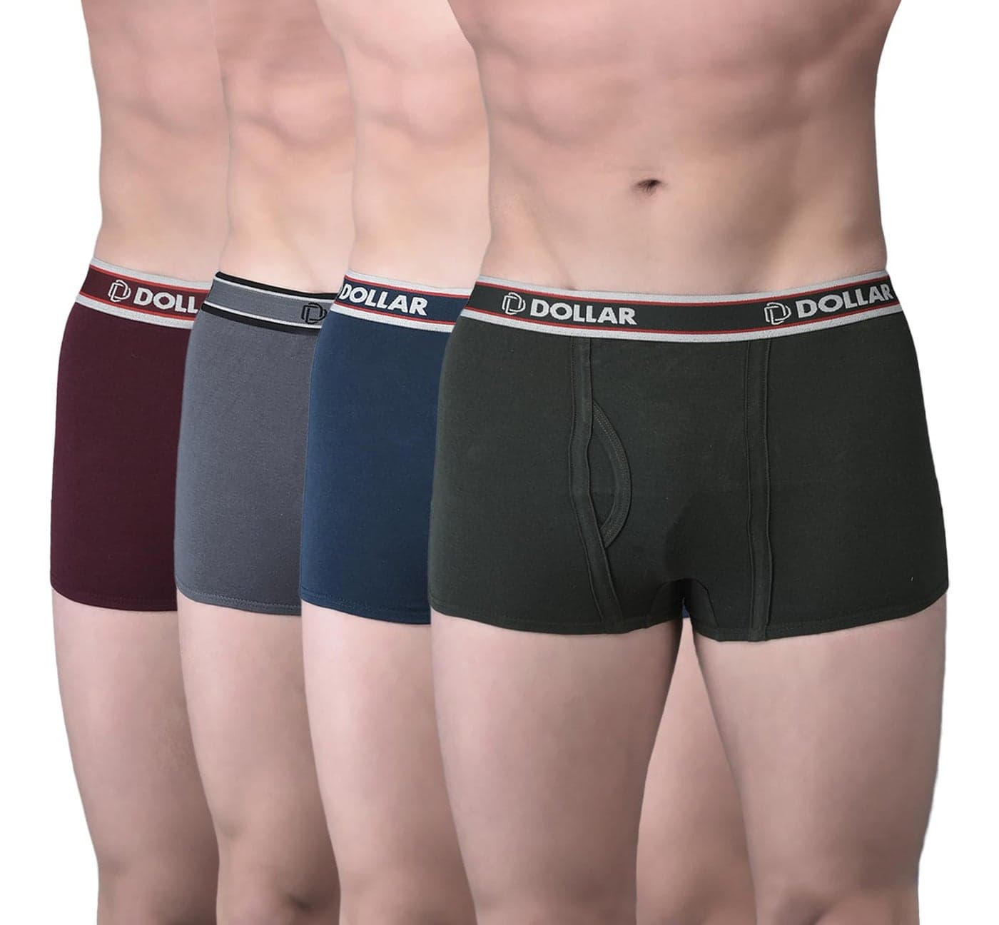 Dollar Bigboss Men's Cotton Assorted Pack of 4 Trunk (8905474828438_Mbtr-01-Minitrnk-Po4-Co1-L)