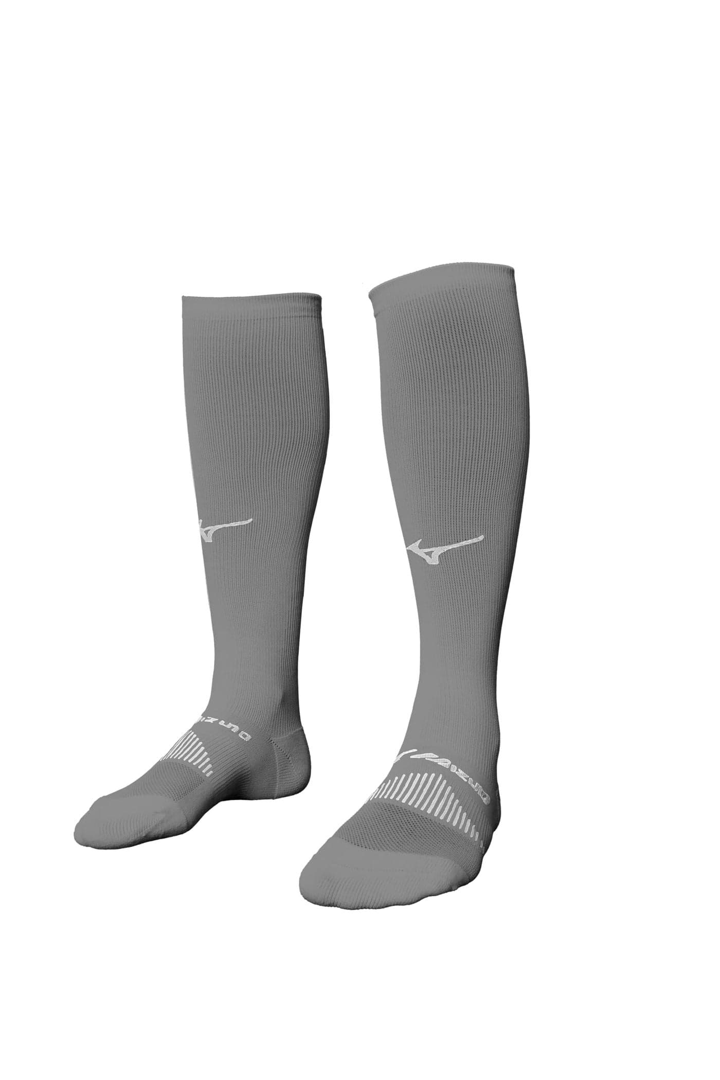 Mizuno Performance OTC Socks Padded Athletic Socks Grey Unisex Medium
