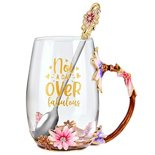OEAGO Birthday Gifts for Women Mom Tea Cup Unique Friendship Mothers Gifts for Her from Daughter Son Ideas for Friend Female Sister Coworker
