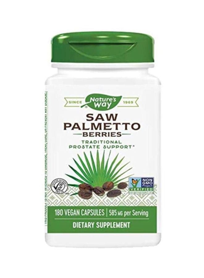 Saw Palmetto Berries Dietary Supplement 585mg - 180 Capsules