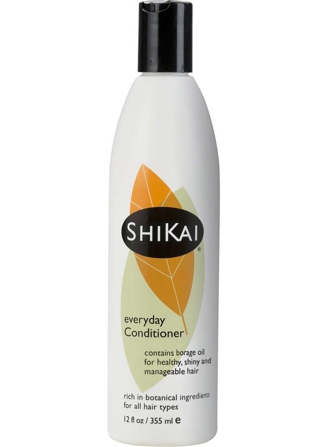 Everyday Hydrating Conditioner (Unscented, 12oz) | With Borage & Jojoba Oil | Promotes Healthy Scalp | Nourish & Shine | Vegan
