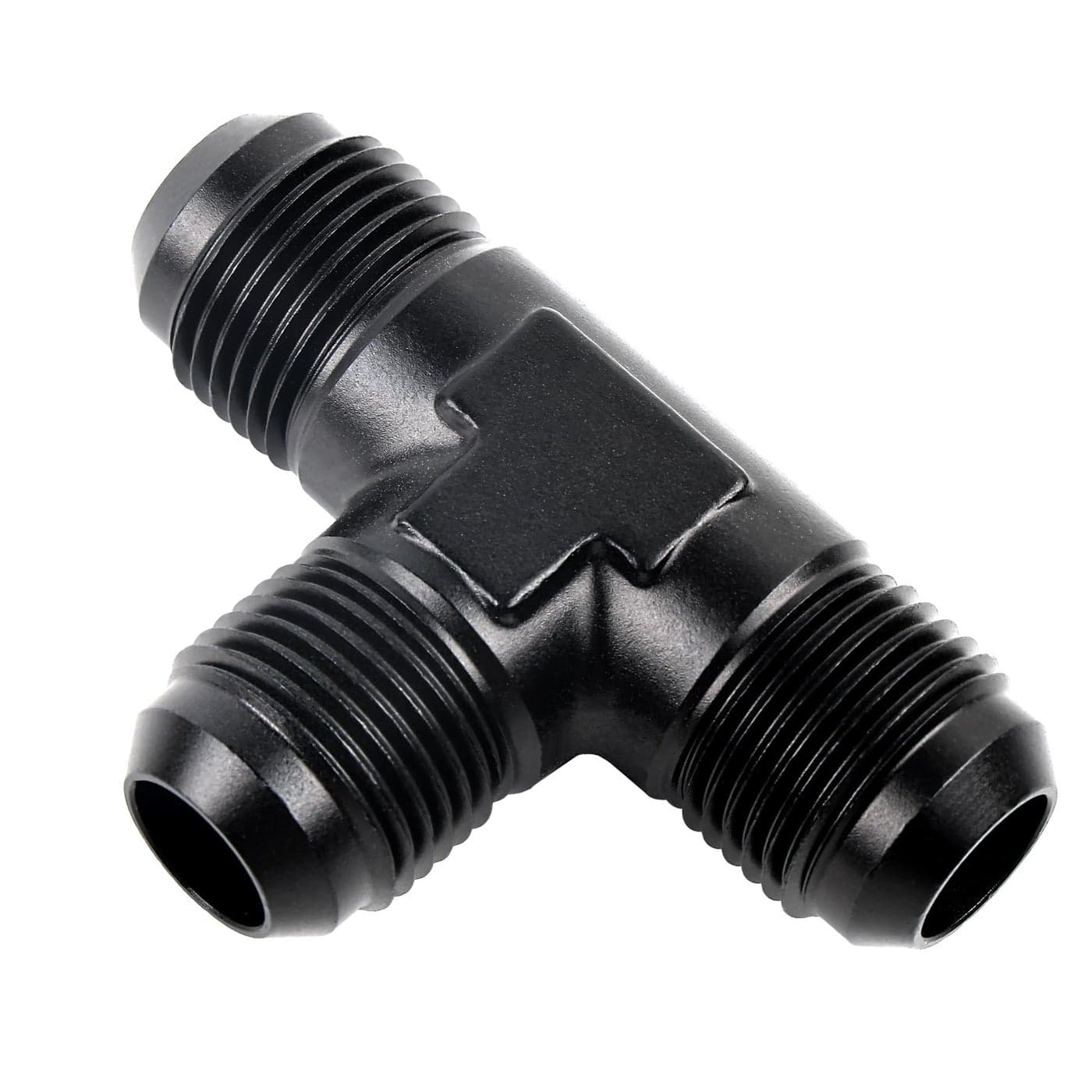 EVIL ENERGY 10AN Male Flare Tee Fitting Adapter T Union Aluminum Black