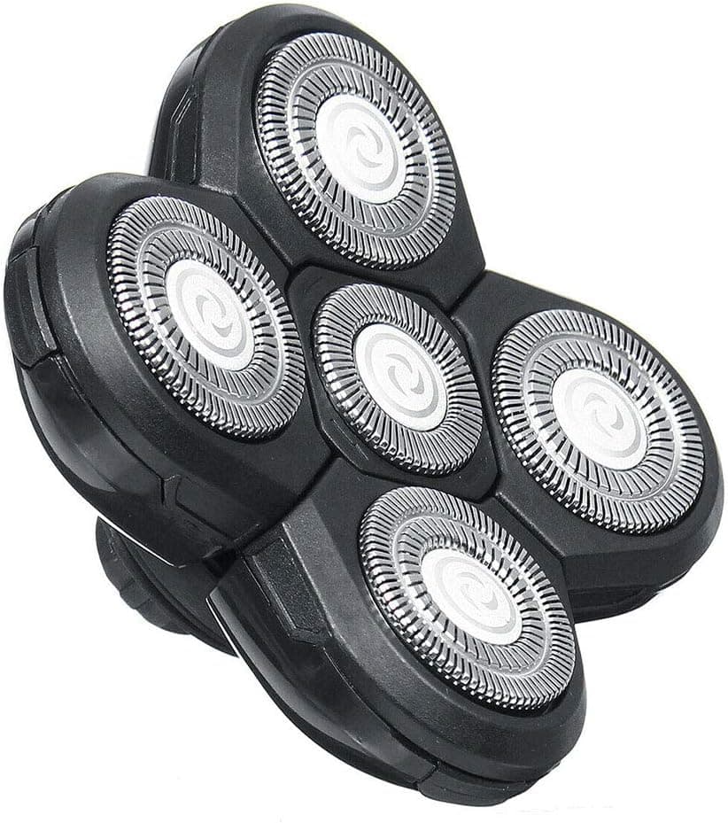 5 Head Shaver Heads, Shaver Blade Heads Shaver Replacement for Electric Razor Shaving Bald Tool, Head and Face Electric Razor Shaver Head