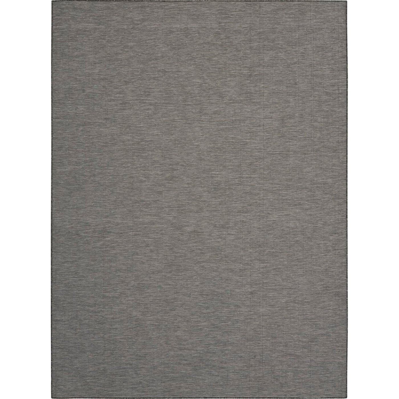 Nourison Positano IndoorOutdoor Charcoal 9 x 12 Area Rug Easy Cleaning Non Shedding Bed Room Living Room Dining Room Backyard Deck Patio 9x12