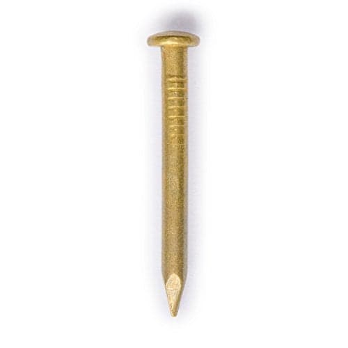 Hardware Philosophy Pure Brass Nails, 0.8 Inch, Bag of 100 - Architectural, Interior Design, Doors, Furniture Cabinet Customization Hardware