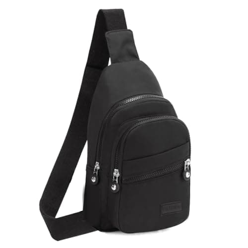 PALAY® Shoulder Bag Crossbody Bag Unisex Nylon Crossbody Bag Multi Layer Travel for Working Shopping Hiking Travel
