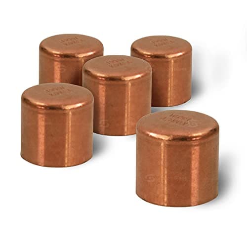 Supply Giant DUFD0125-5 Copper Sweat Plug End Cap Pipe Fitting, 1-1/4