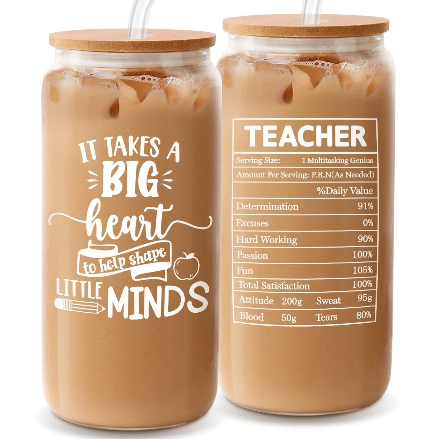 Teacher Appreciation Gifts Gifts for Teachers Women Men Best Teacher Gift Unique Thank You Teachers Gift Mothers Day Christmas from Students 16oz Glass Cup