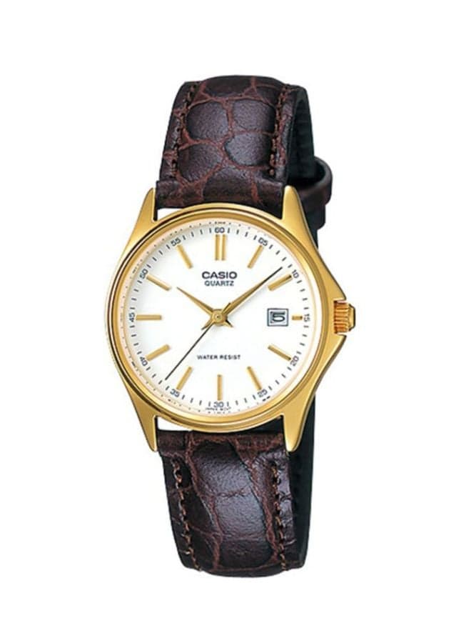 Men Enticer Analog Watch LTP-1183Q-7A - 29 mm - Brown