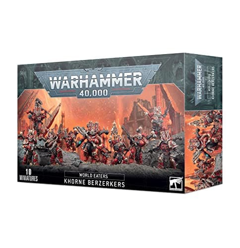 Games Workshop Warhammer 40000 World Eaters Khorne Berzerkers 431099120102153 Red One Size