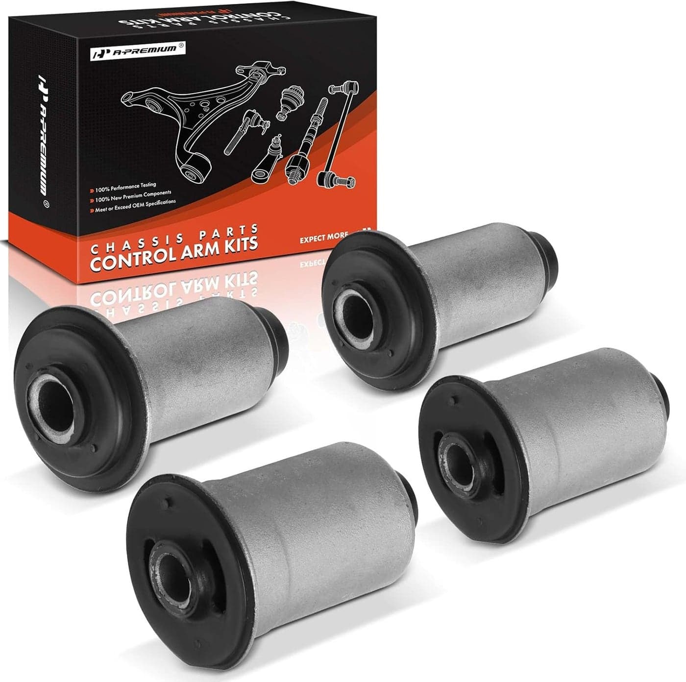 A-Premium 4 x Front Lower Control Arm Bushing Kit for Dodge Ram 1500, 2500, 3500 (2002-2005) RWD