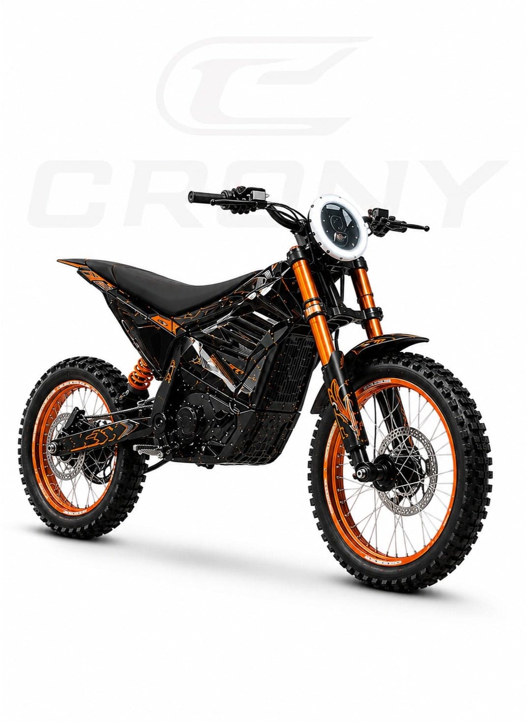CRONY-10 Electric Dirt Bike 3000W Off-Road Motorcycle with 48V 20Ah Removable Battery