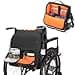 samdew Large Wheelchair Bag to Hang on Back Wheelchair Accessories Backpack for Adult Senior Wheelchair Pouch with Medicine Storage Insulation Pocket Shoulder Strap Bag Only
