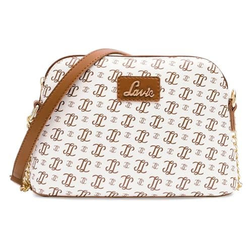 Lavie Women's Janet Monogram LL Print Sling Bag |Ladies Purse Handbags