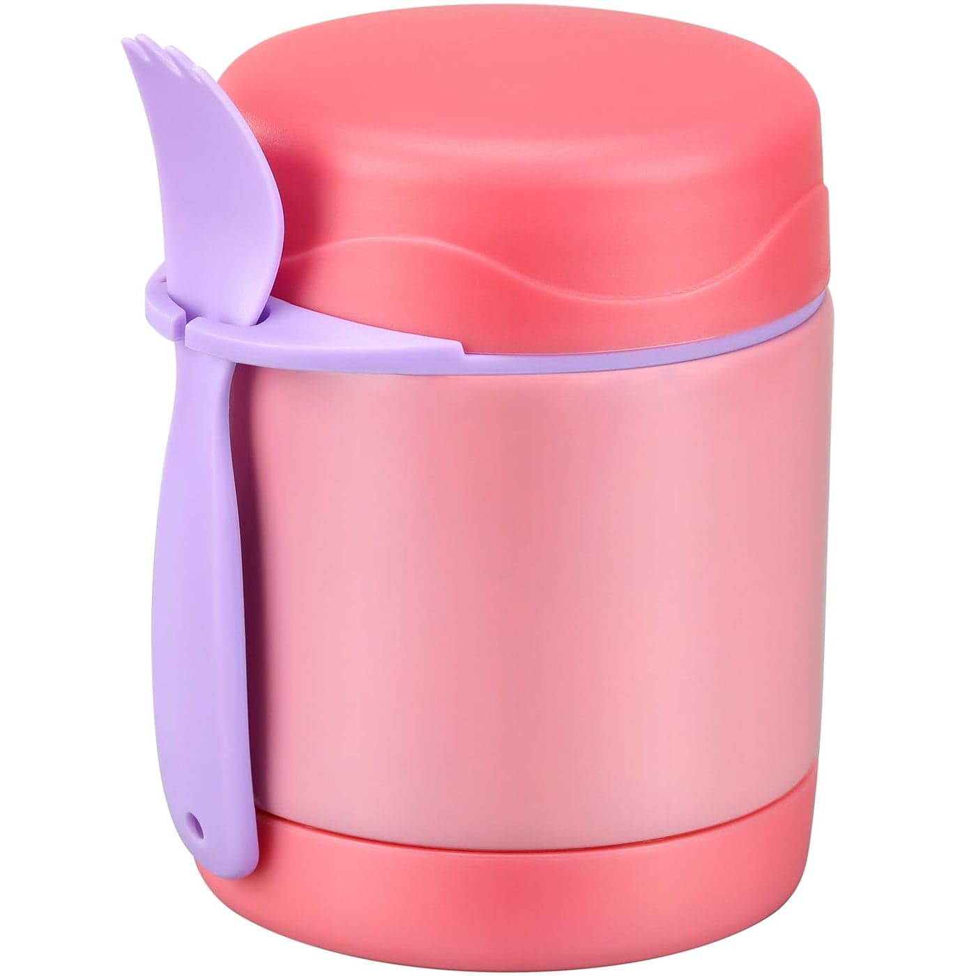Howeemo 10oz Soup Thermo for Hot Food Kids Insulated Food Jar with Spoon Leak Proof Stainless Steel Wide Mouth Lunch Food Thermo Jar for School Pink