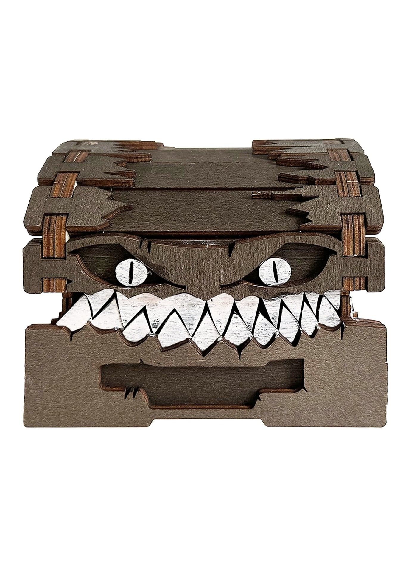 Monster Wooden Box Ornaments, Dungeons Dragons Treasure Chest Monster Figurines, Dice Storage Building Block Box Wooden Craft Ornaments, Creative Gifts For Friends