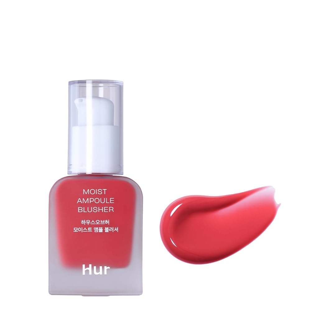 House of Hur Moist Ampoule Blusher Buildable Waterbased Formula Infused with over 50 moisture essence no tackiness longlasting moisture weightless feel 02 Deep Plum 20ml