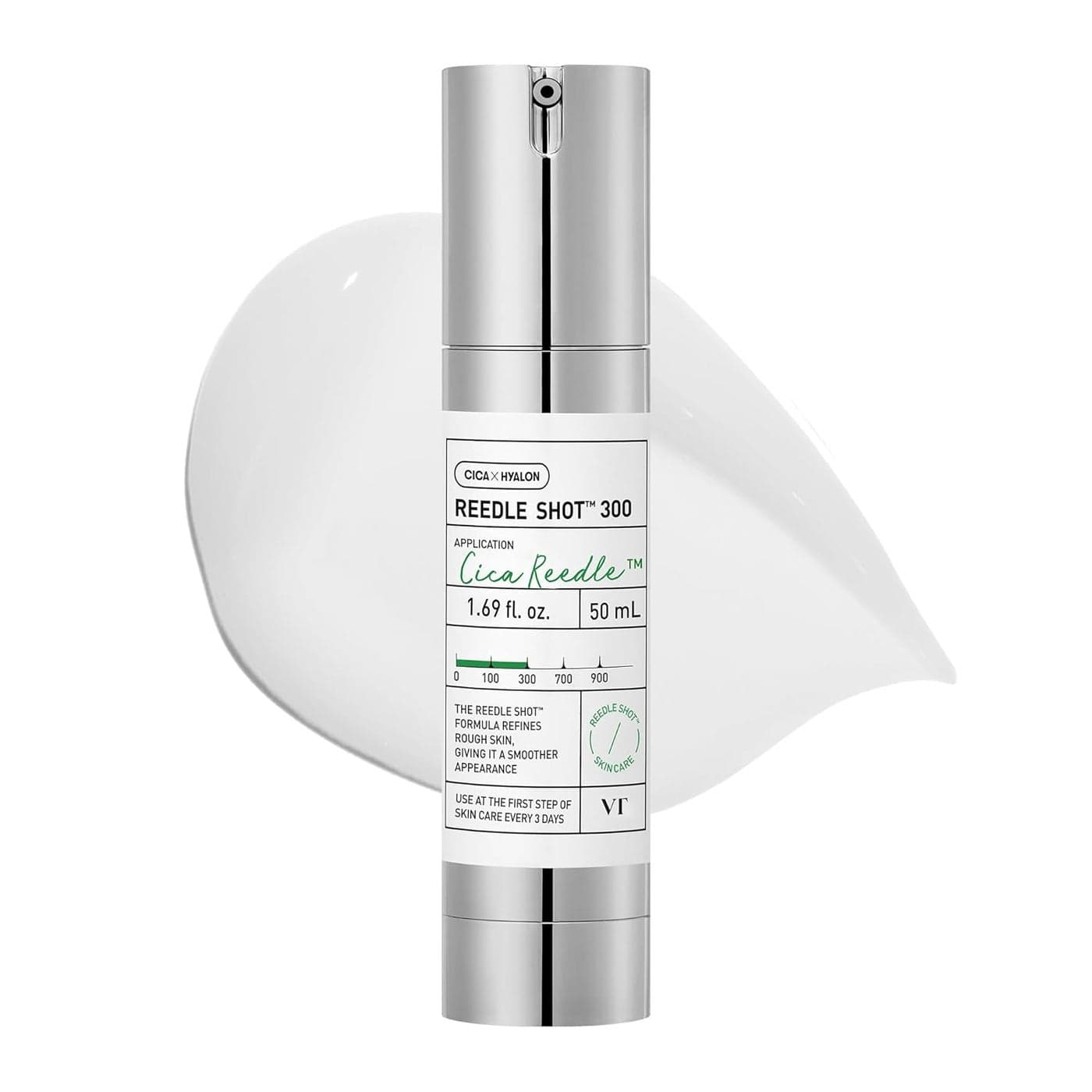 VT COSMETICS CICA Reedle Shot 300 Advanced Night Exosome Microneedling Serum Centella Asiatica Hyaluronic Acid Propolis Soft Skin Regeneration Glass Skin Korean Skin Booster 169Fl Oz 50ml