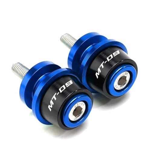 MOWOK for YAMAHA MT09 Tracer MT-09 SP 2014-2021 2022 2023 2024 2025 2026 Motorcycle Accessories Swingarm Spools Sliders 6MM Swing Arm Stand Screws (Blue)
