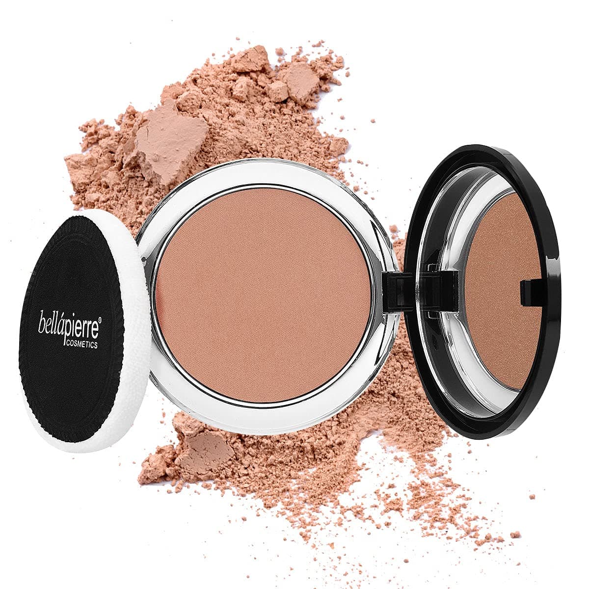 bellapierre Compact Mineral Blush Warm Dewy Glow NonToxic and Paraben Free Suitable for All Skin Types Compact Case 035Ounce Desert Rose
