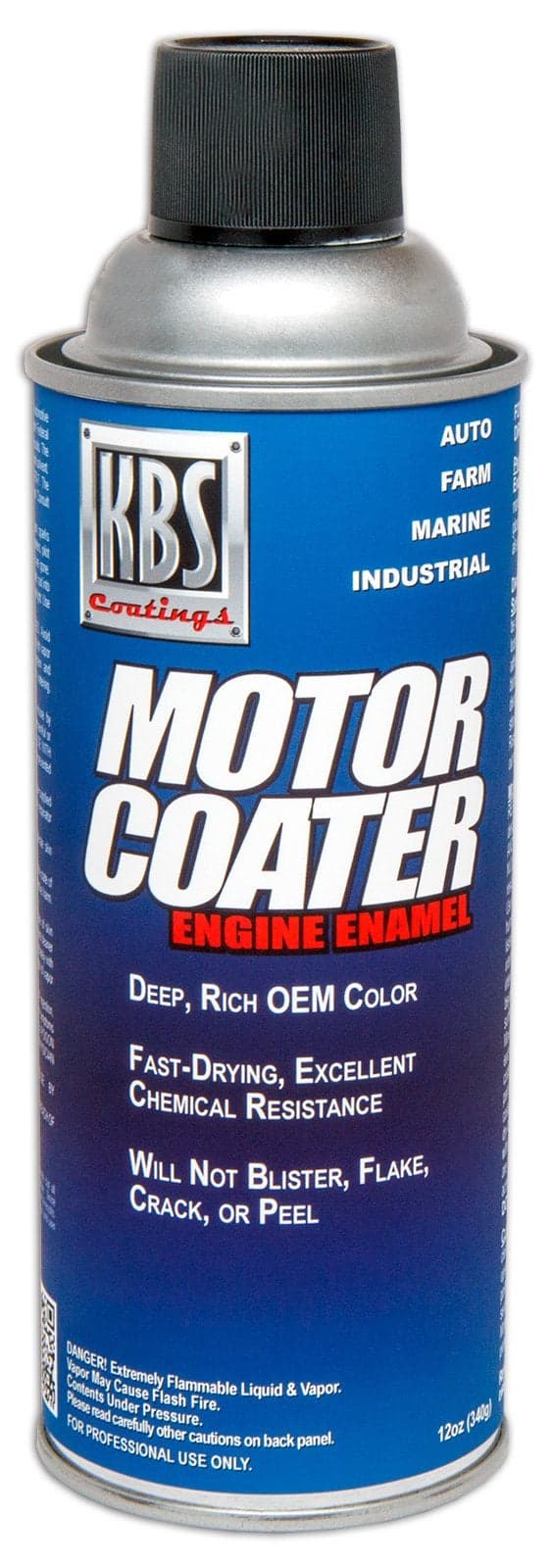 KBS Coatings 60111 Daytona Yellow Motor Coater Engine Paint - 12 fl. oz.