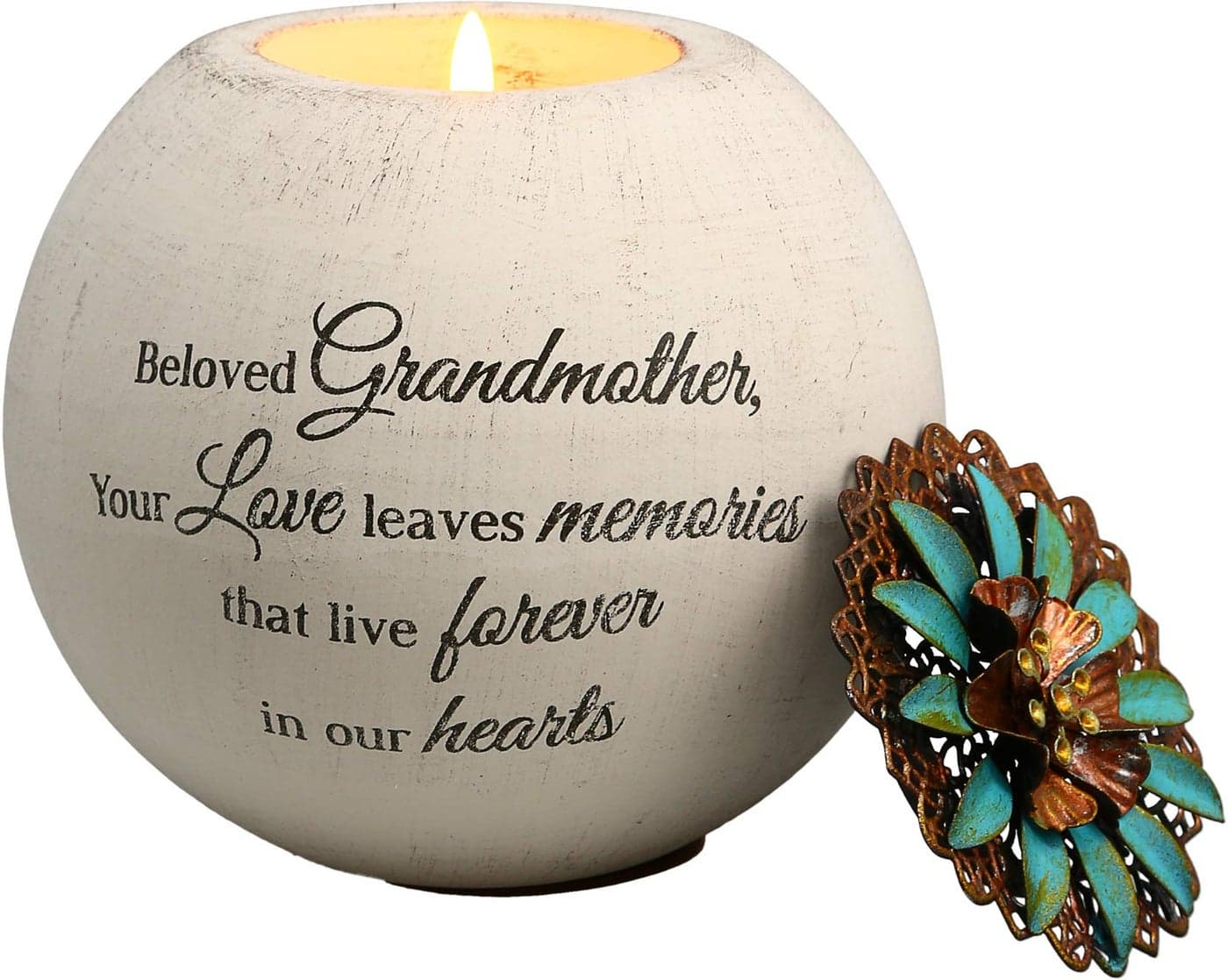 Pavilion Gift Company 19092 Beloved Grandmother Terra Cotta Candle Holder 4Inch