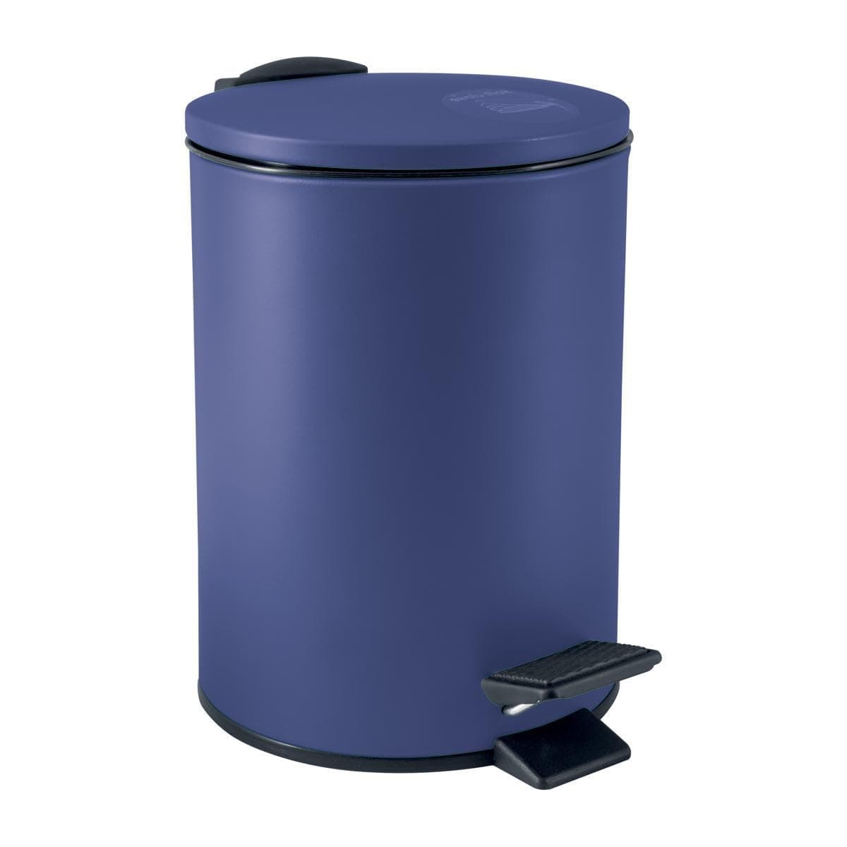 Spirella Adelar Bin 3 Litres Stainless Steel with Automatic Close and Inner Bucket Soft Close Matte Dark Blue
