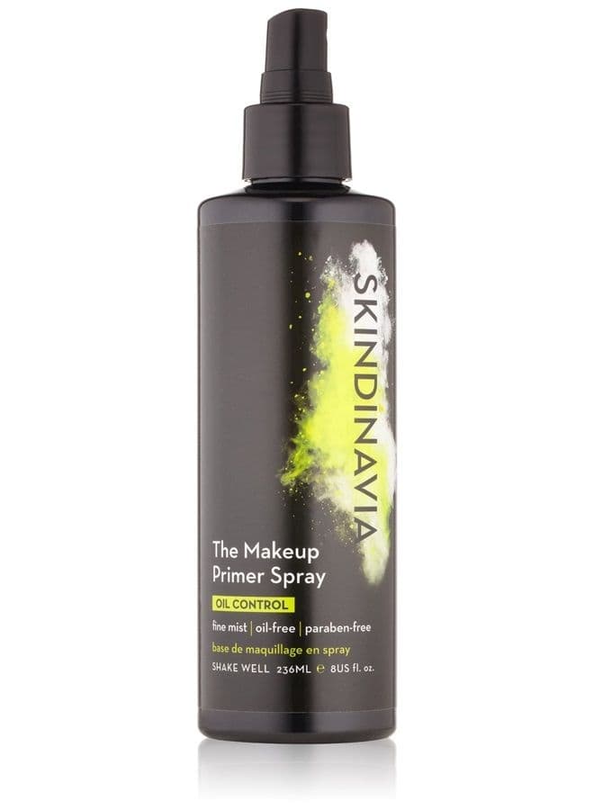 Skindinavia Makeup Primer Spray Oil Control, 8 oz, 236 ml - Matte Beauty Control Pore-Minimizing Shine Paraben-Free Silicone-Free Cruelty-Free Extreme Longwear Long-lasting Make Up