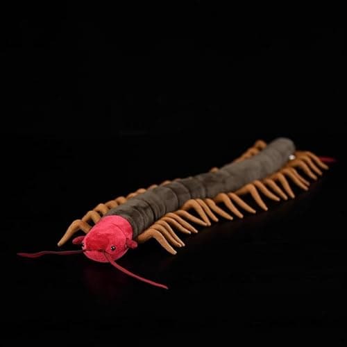 ZHONGXIN MADE Centipede Plush Lifelike 24 Centipede Stuffed Animal Realistic Insect Plushie Soft Crustaceans Animal Toy Model Doll Gift for Kids