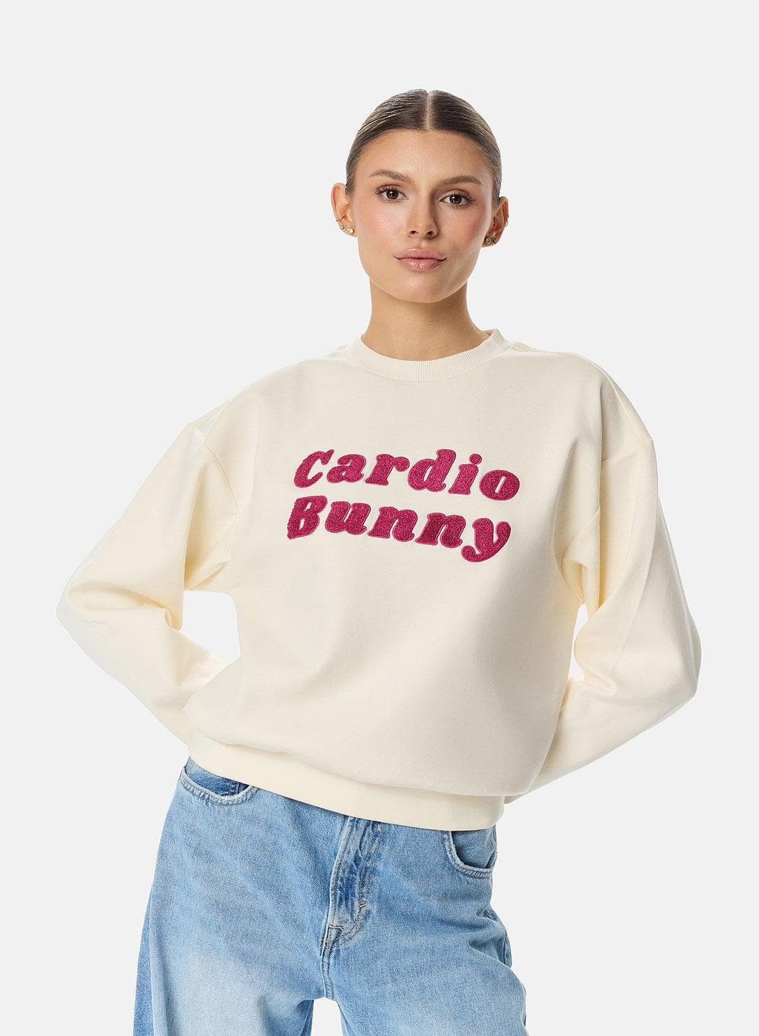Cardio Bunny Retro Script Sweatshirt