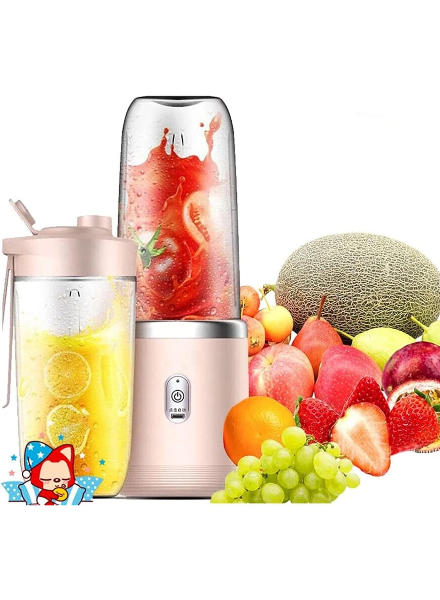 Portable Blender Juicer - Automatic Fruit Juice Maker, Mini Juice Cup, USB Charging