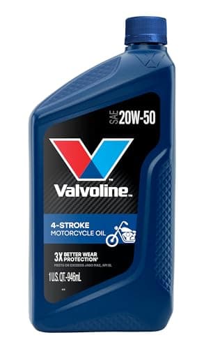 Valvoline 4-Stroke Motorcycle 20W-50 Motor Oil 1 Quart
