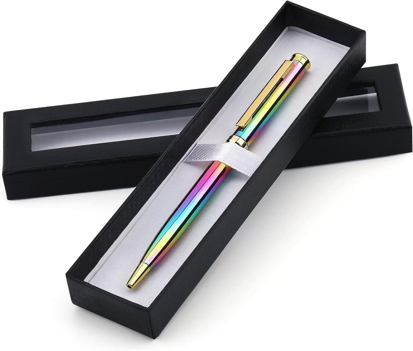BEETO Laser Metal Ballpoint Pen, with Black Gift Box Premium Ballpoint Pen Black Ink for Thank You Gift Teacher Friend Gift Birthday Gift