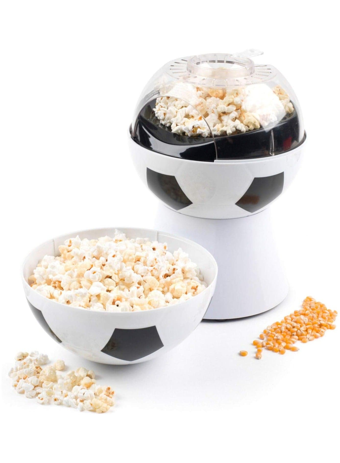 Popcorn Maker Soccer Ball Hot Air Popcorn Maker, Electric Popcorn Maker for Holding Parties in Home And Watching Movies with Family, Healthy And Delicious Snack for Kids, Adults