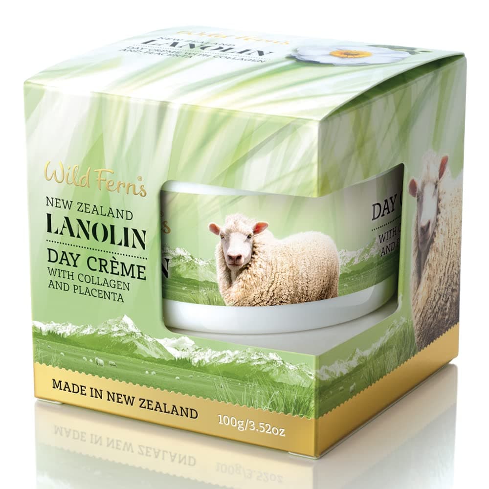Wild Ferns Lanolin Day Crme with Collagen and Placenta 98 Natural 100g
