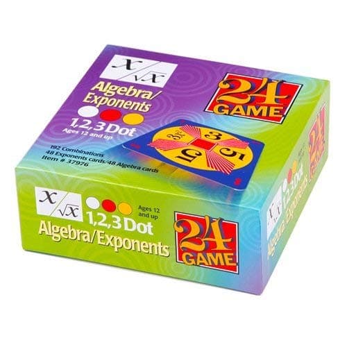 24 GAME 96Card Deck AlgebraExponents Math Card Game