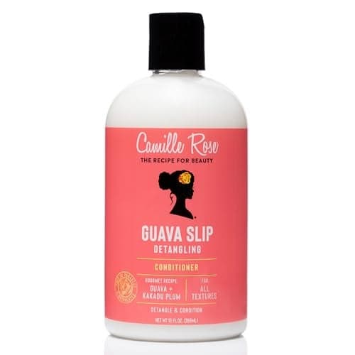 Camille Rose Guava Slip Detangling Conditioner with Guava Kakadu Plum and Soursop to Detangle Condition and Revive for All Hair Textures 12 fl oz