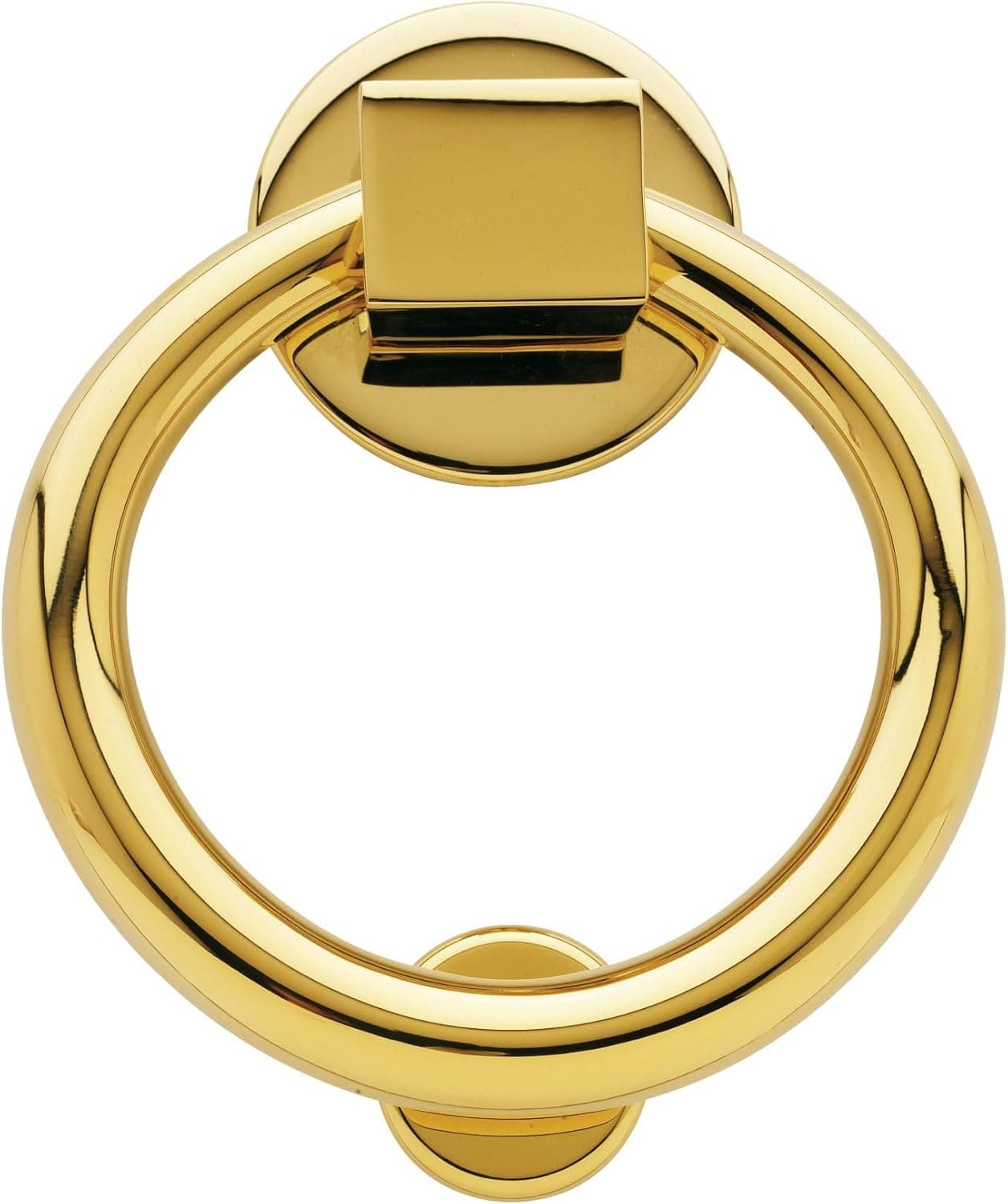 Baldwin 0195003 Lifetime Polished Brass Ring Door Knocker