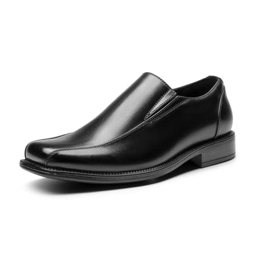 Bruno Marc Men's Slip on Dress Loafers Shoes,Size 10,Black,STATE-01