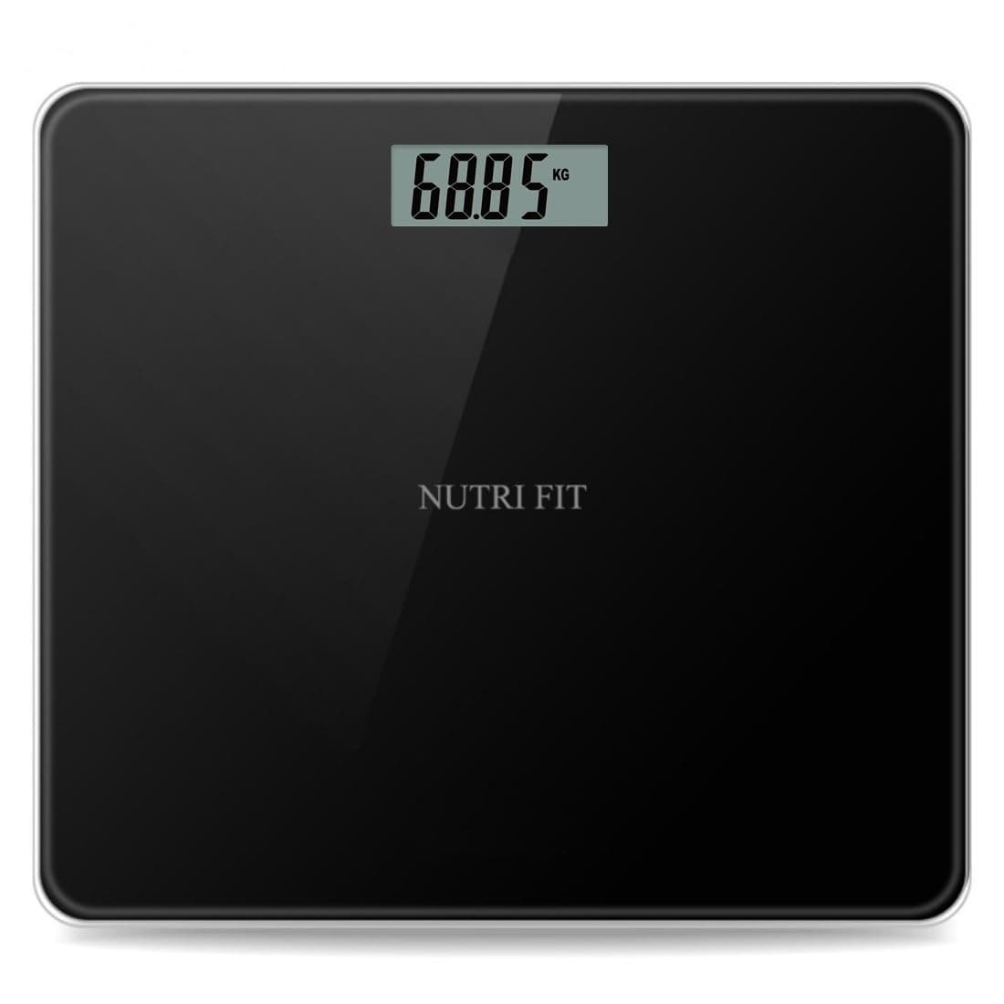 NUTRI FIT Digital Bathroom Scale for Body Weight Bath Scale for Accurate Weight Watching with Large LCD Display Most Accurate for The Elderly Safe Home Use 330 lbs