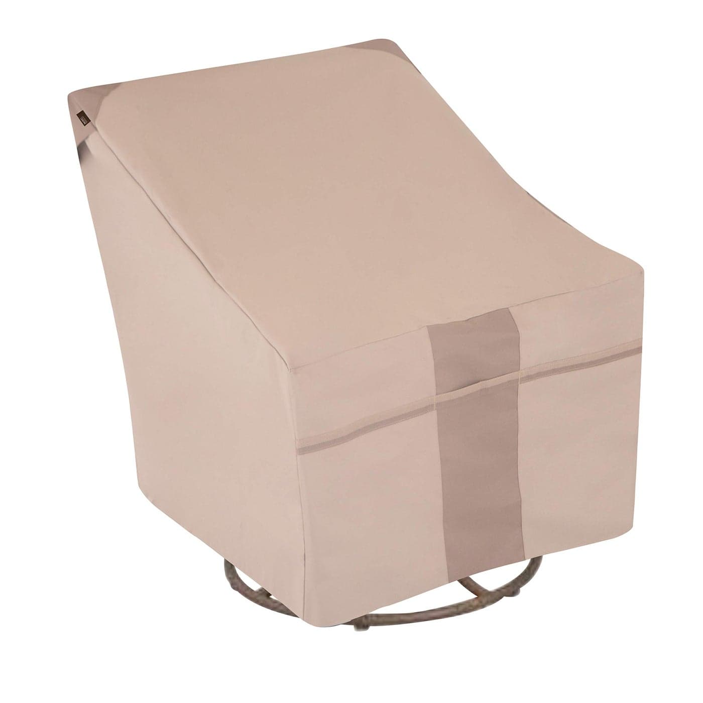 Modern Leisure Monterey Patio LoungeSwivel Chair Cover WeatherResistant Fabric Outdoor Furniture Protection Perfect for Patio Deck and Porch 375 L x 3925 W x 385 H Beige 1Pack