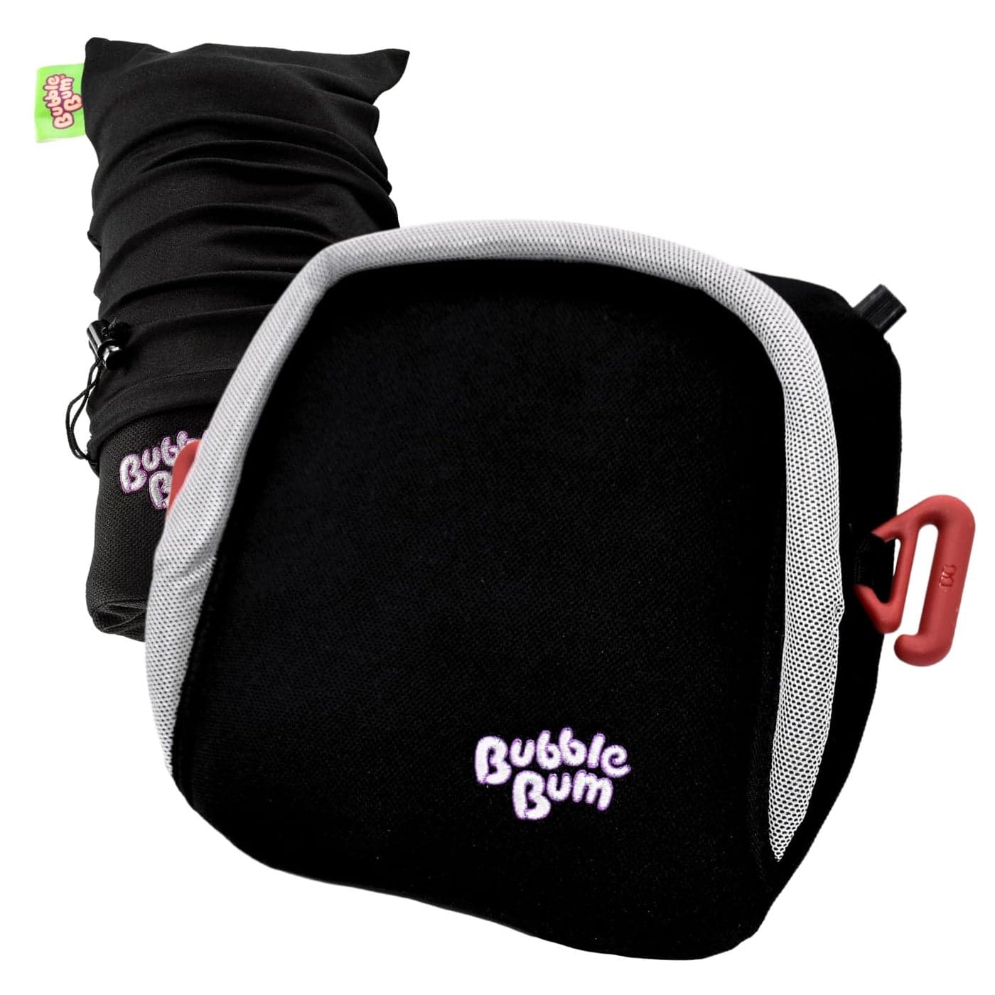 BubbleBum Inflatable Booster Car Seat Foldable Lightweight Backless Travel Booster Seat for Kids Portable Carseat for Toddler Fits 3 Across Compact for Uber Ages 411 Year Old Black
