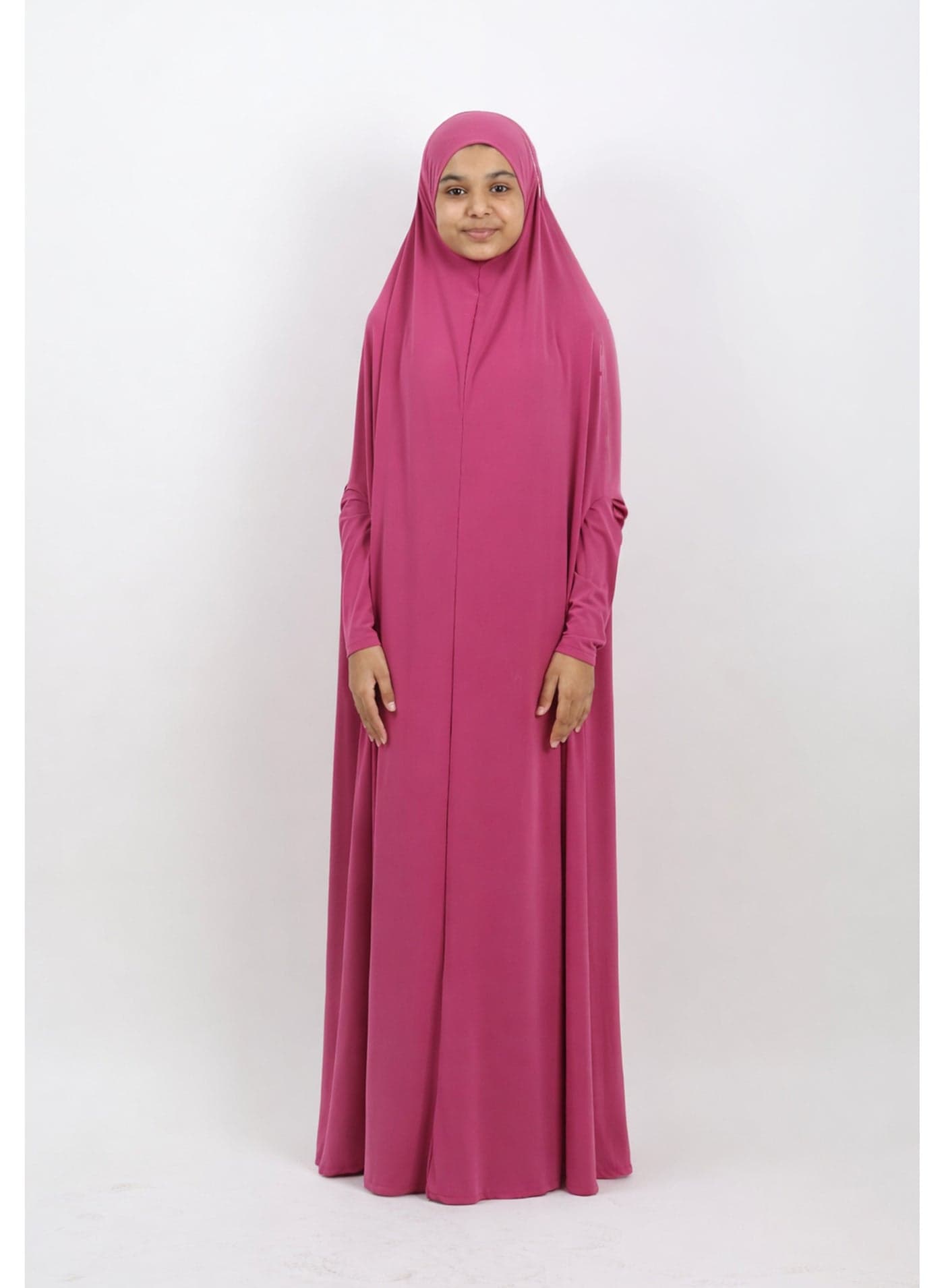 Maryam Kids 1-Piece Prayer Dress – Rose Bloom