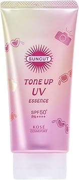 Kose SUNCUT Tone Up UV Essence Rose Pink 80g SPF50PA